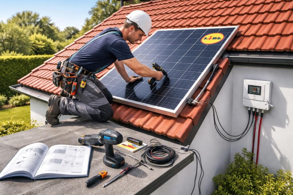 Comment installer un panneau solaire Lidl et quelles sont les exigences