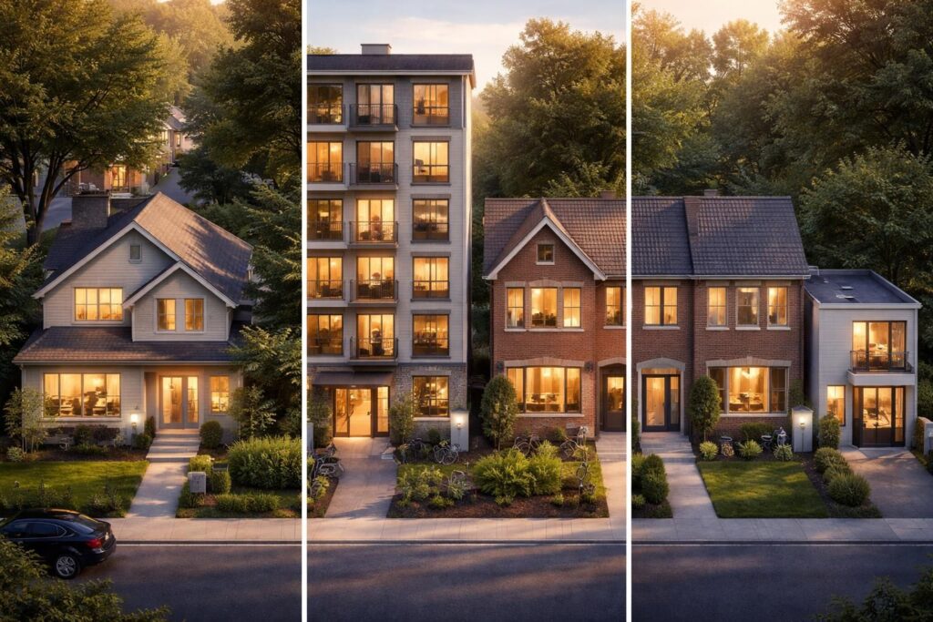 Consommation électrique moyenne : comparaison par type de logement