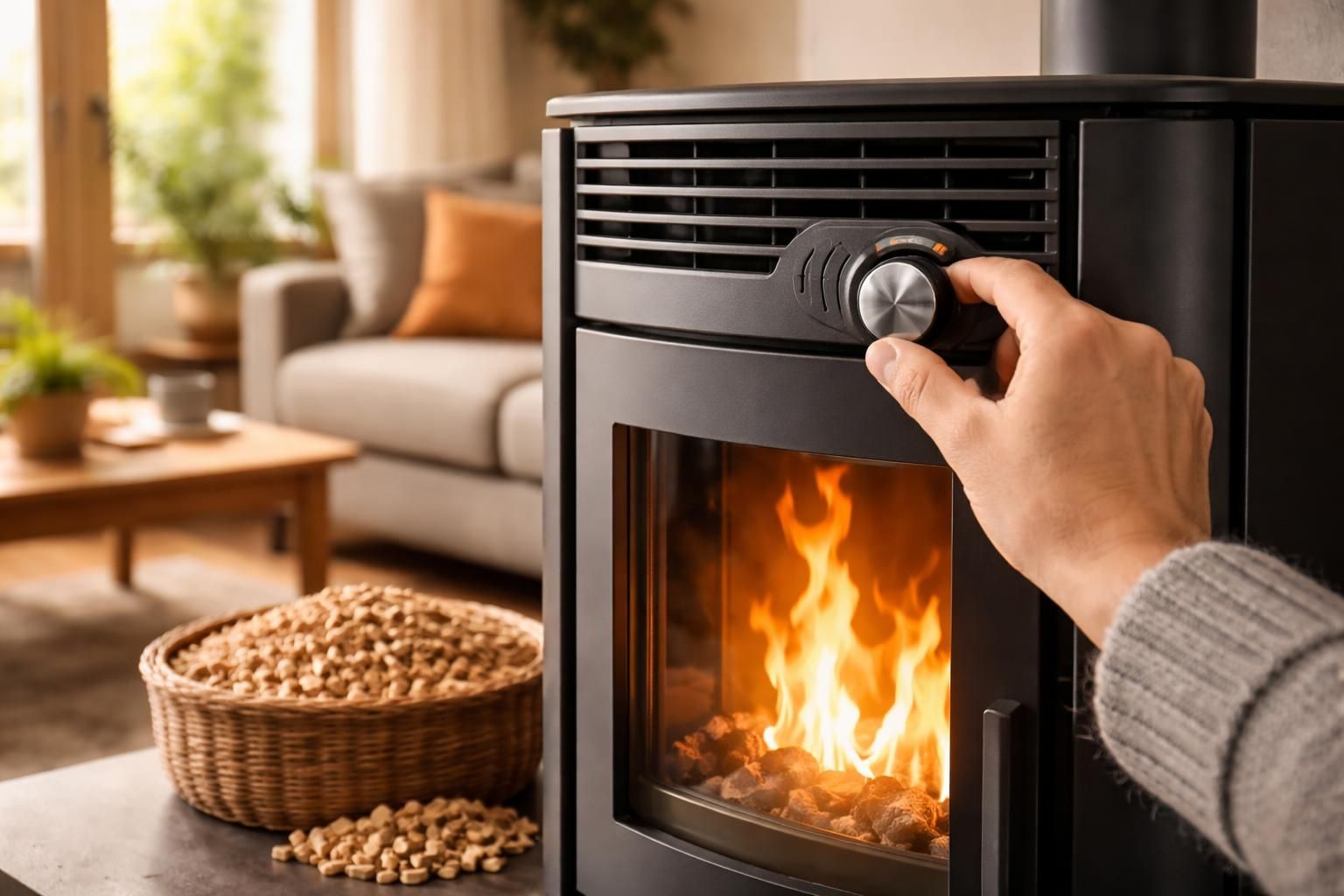 apprenez comment ajuster le débit d'air de votre poêle à granulé pour optimiser la combustion et réduire votre consommation de combustible.